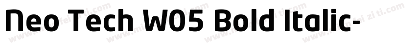 Neo Tech W05 Bold Italic字体转换
